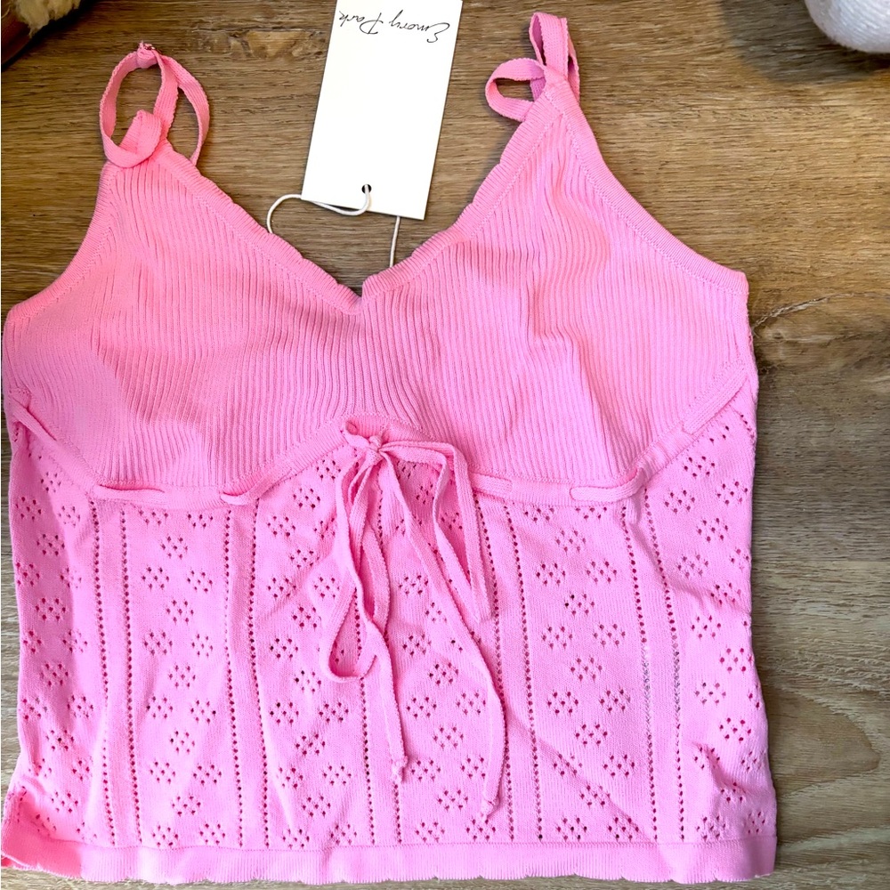 Emory park pink tank with details